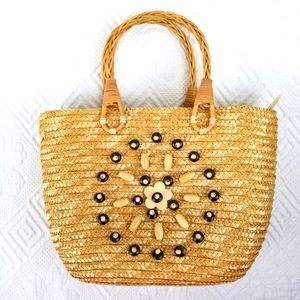 STRAW HANDBAG
